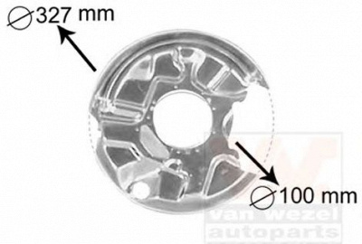VAN WEZEL 3024374 -  Отражатель, диск тормозного механизма
